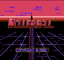 Rollerball title screen for Famicom